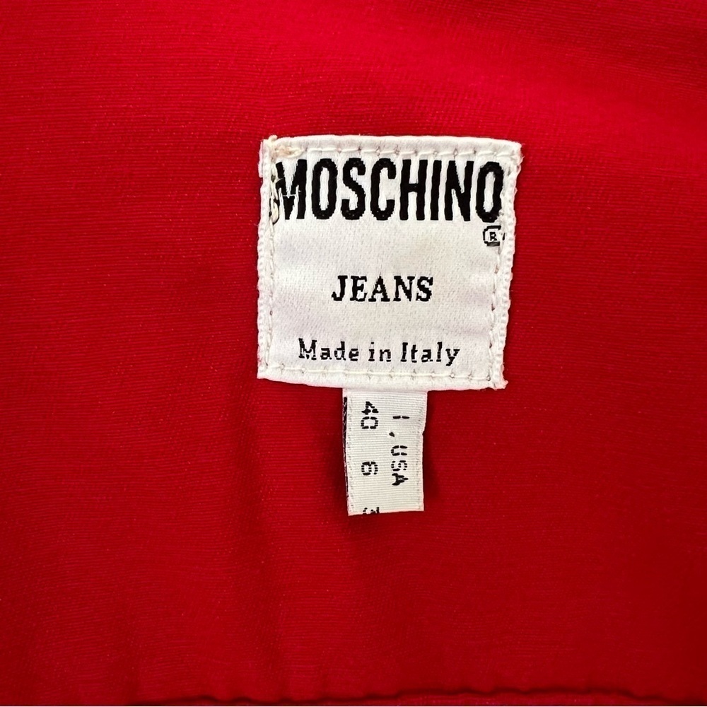 Vintage MOSCHINO "Love Me, Love Me Not" Daisy Collar Denim Jacket - Picture 6 of 14